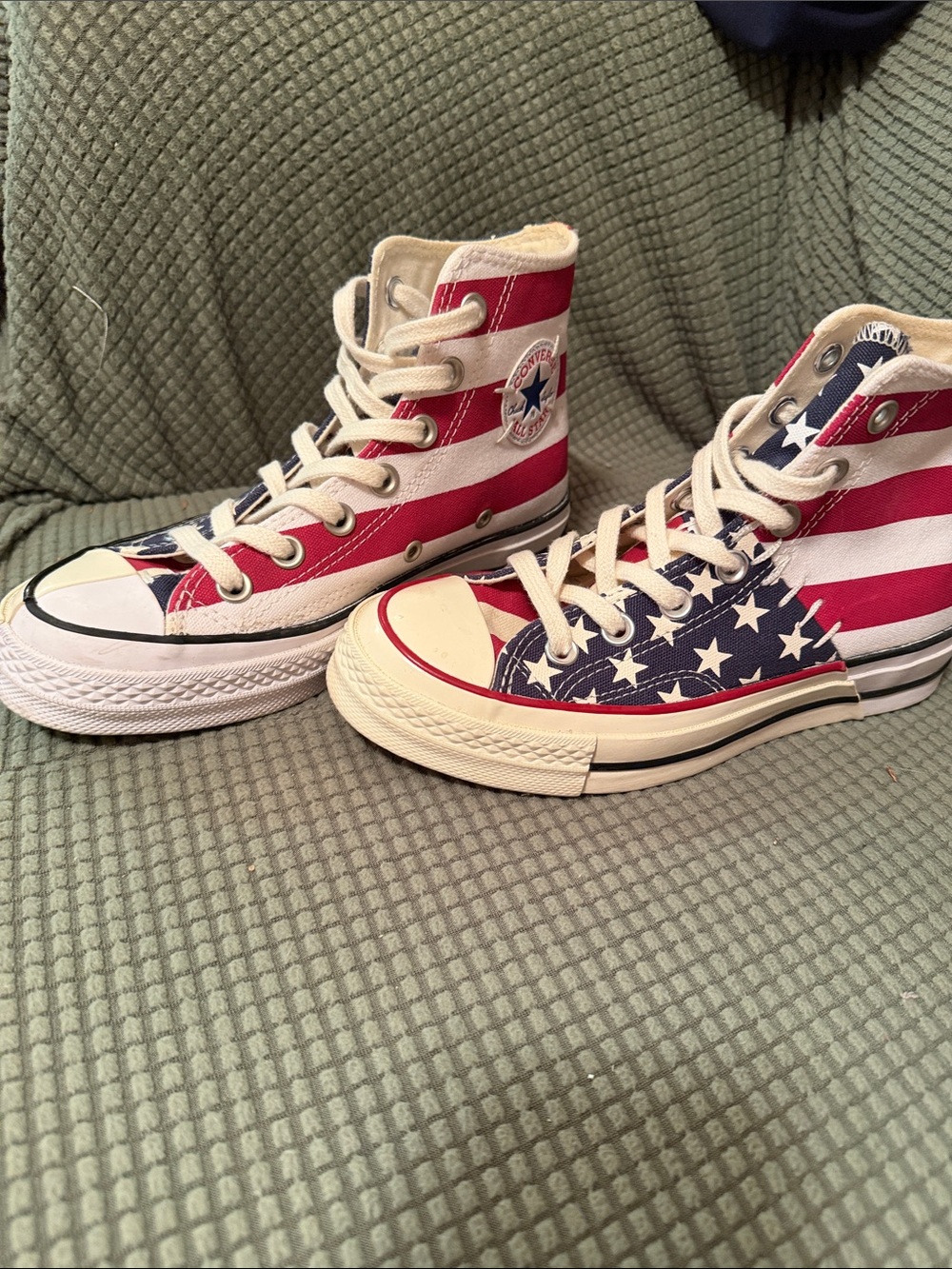 Converse Chuck Taylor American flag Mens 3. Womens 5